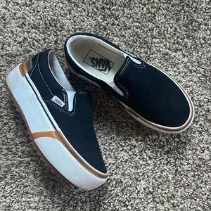 vans platform slip ons!